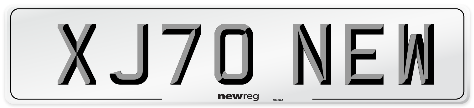 XJ70 NEW Number Plate from New Reg